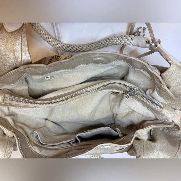 Brighton Cream Floral Embroidered Shoulder Bag - Picture 10 of 14